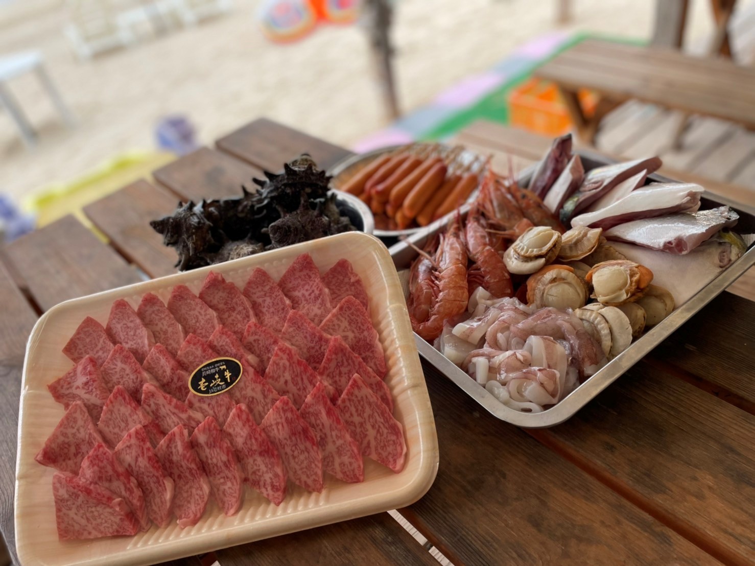 筒城浜海水浴場 壱岐牛BBQプラン（桟敷付き）