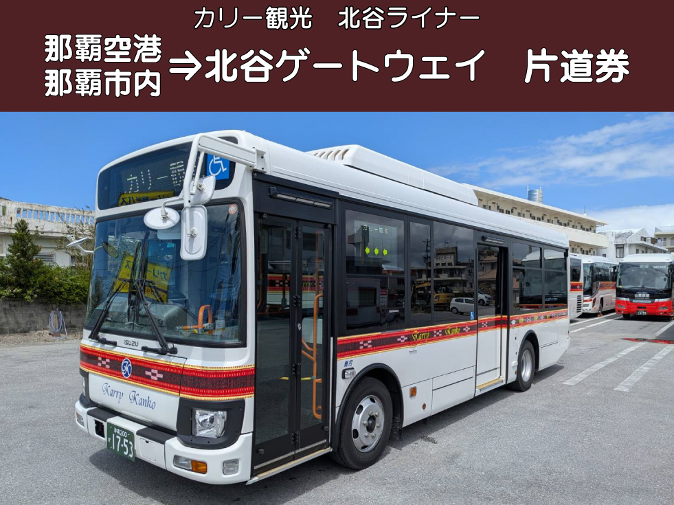 【北谷方面】カリー観光　北谷ライナー　片道乗車券